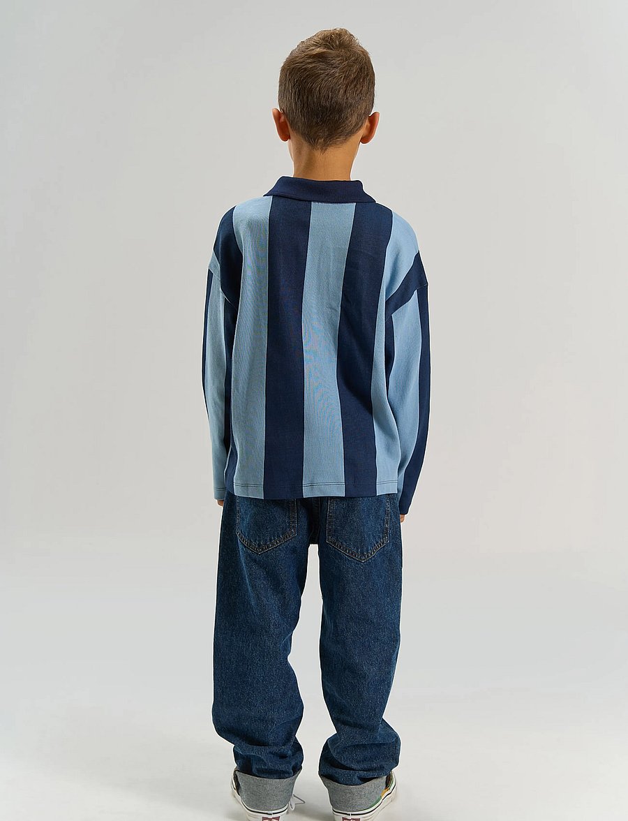 The New - TNVudio OS L_S Polo - langærmede poloer - navy blazer striped - 3