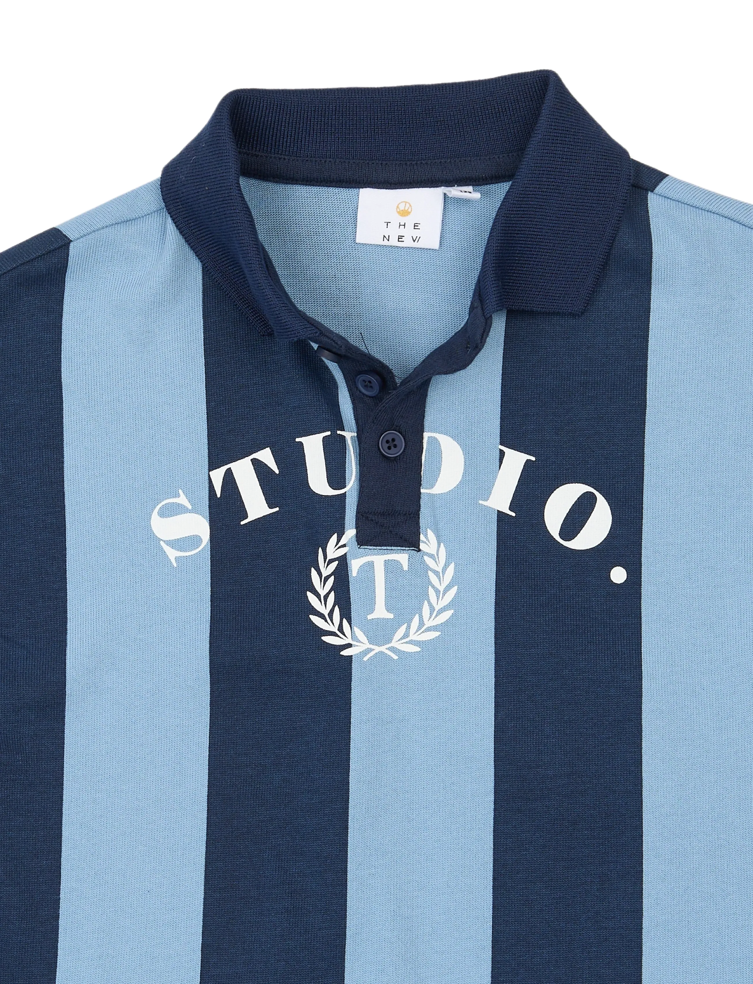 The New - TNVudio OS L_S Polo - langærmede poloer - navy blazer striped - 4