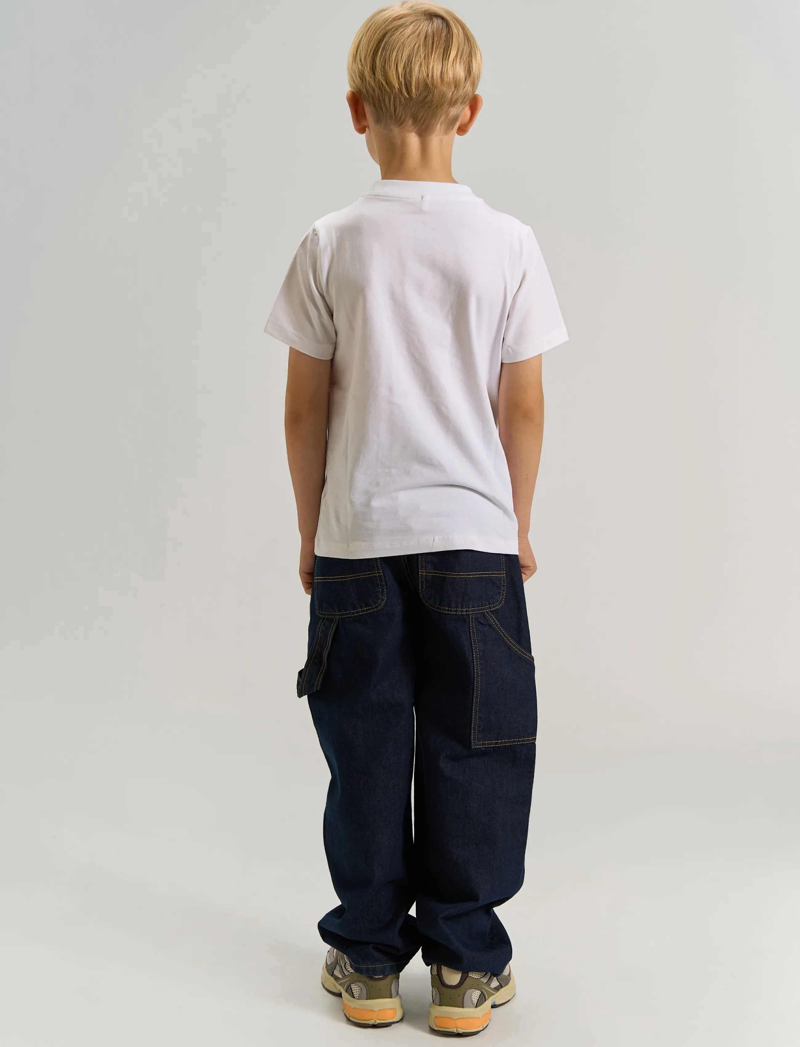 The New - TNBern Baggy Fit Worker Jeans - unwashed blue denim 398 - 3