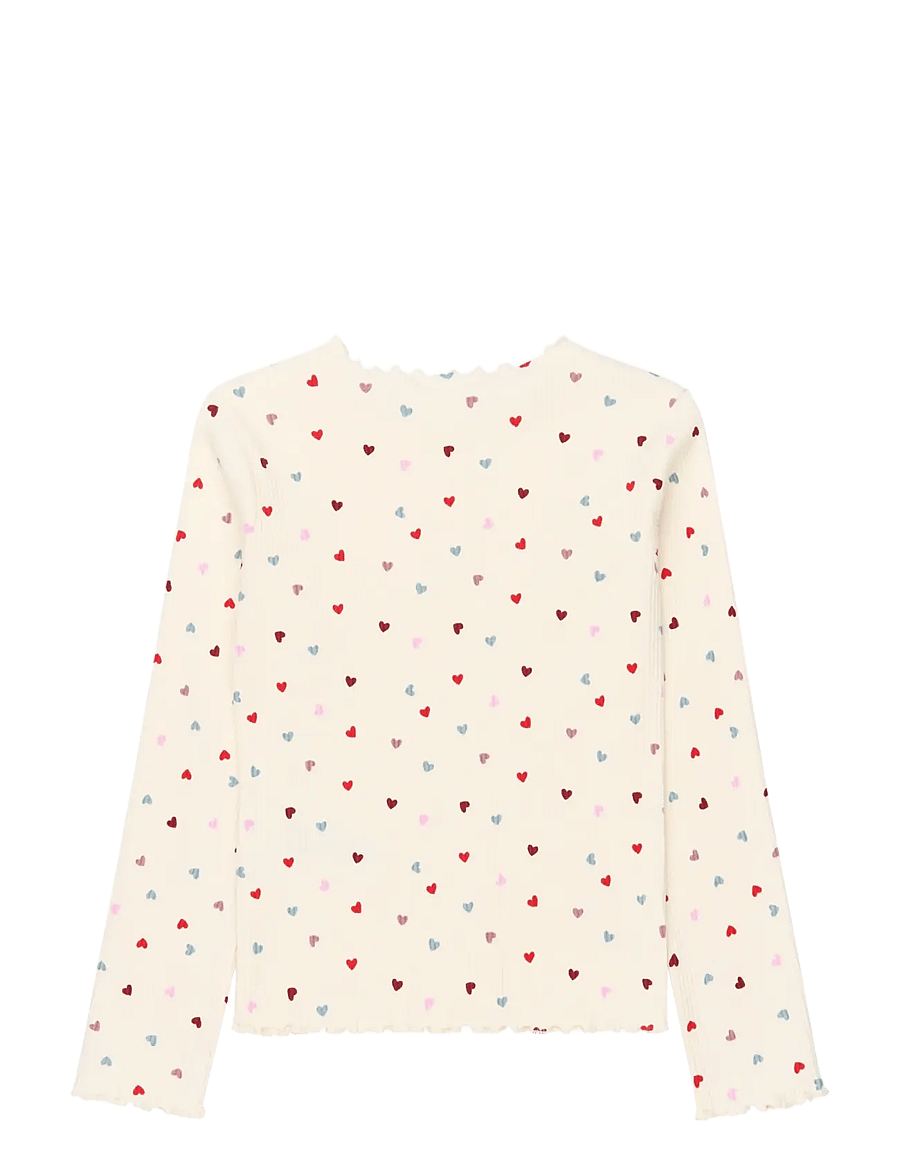 The New - TNVerina L_S Rib Set - pyjamasset - gardenia aop - 2