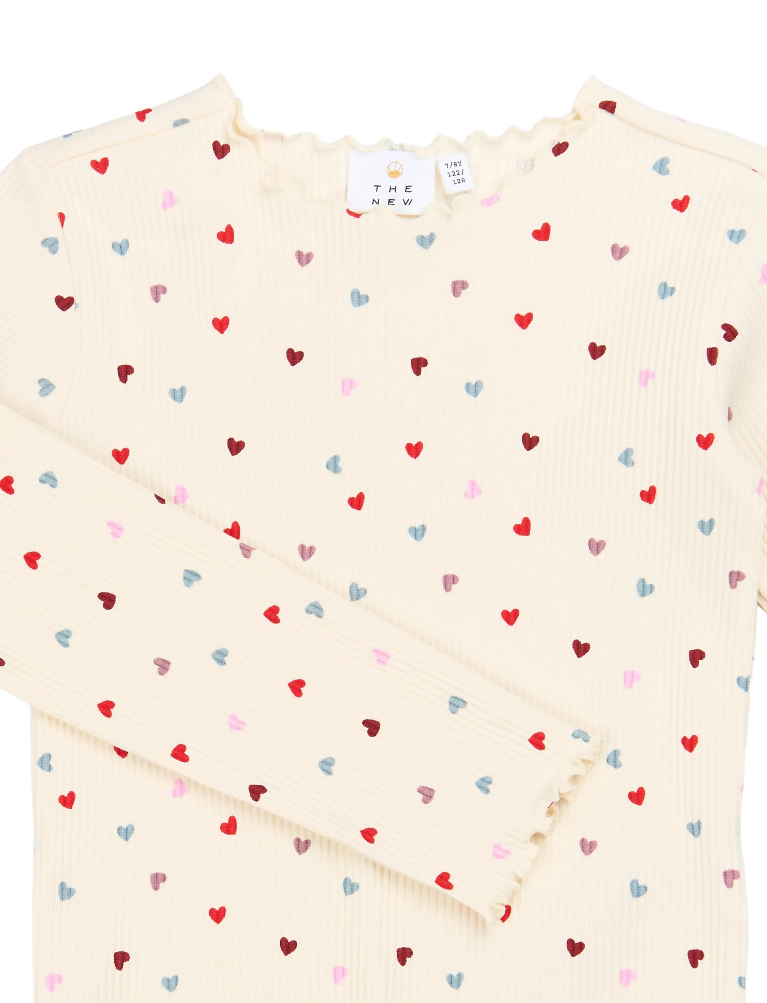 The New - TNVerina L_S Rib Set - pyjamasset - gardenia aop - 5