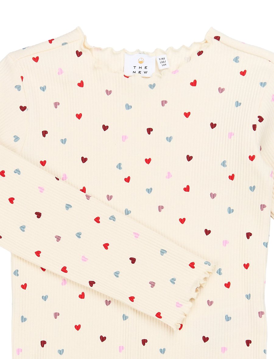 The New - TNVerina L_S Rib Set - pyjamasset - gardenia aop - 5