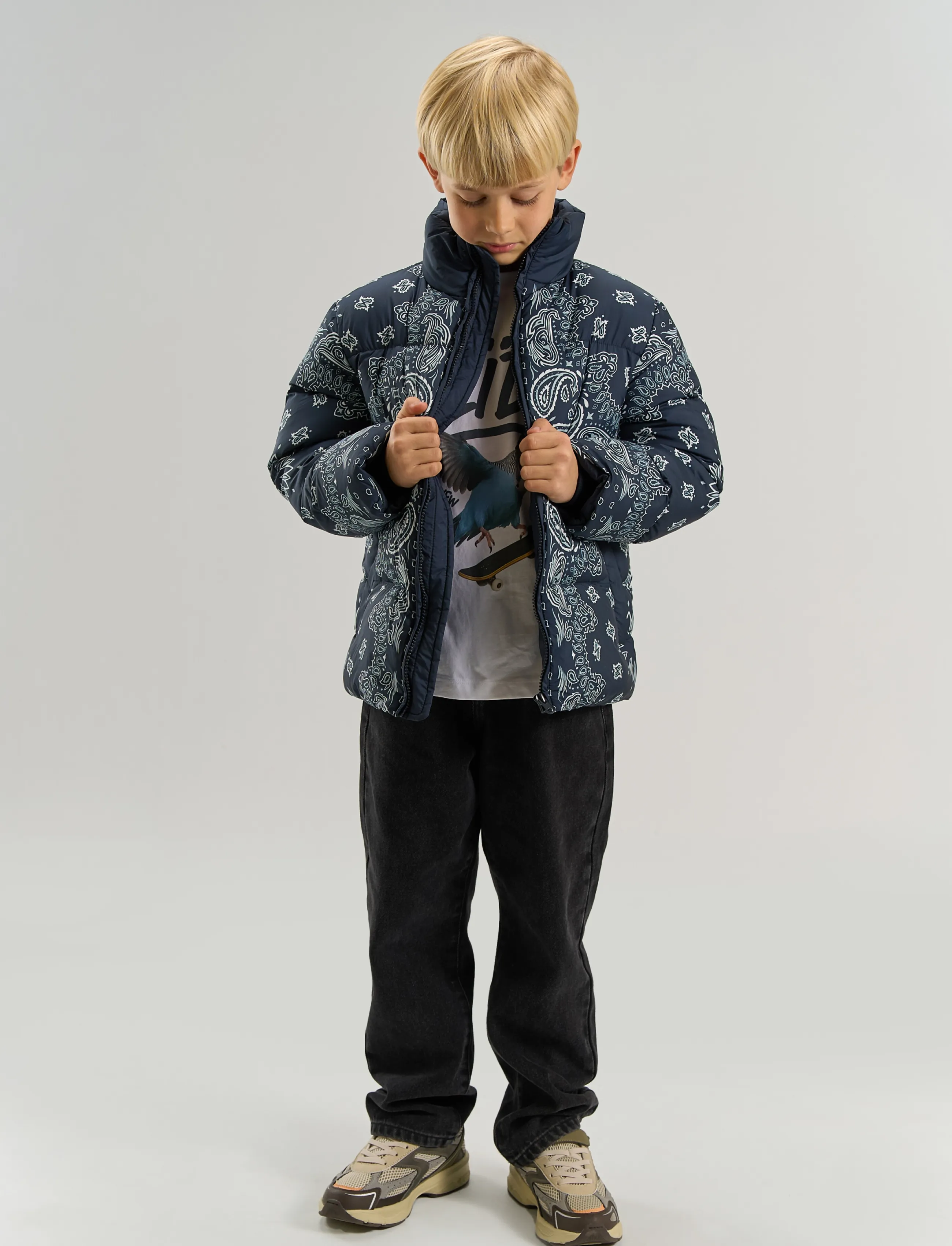 The New - TNUllvar Puffer Jacket - navy blazer aop - 5
