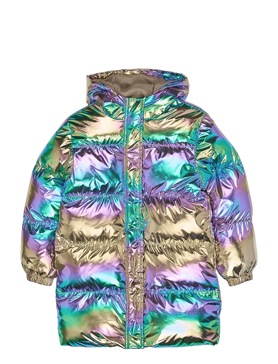 The New - TNUnicca Long Puffer Jacket - steppjacken - metallic multicolor - 1
