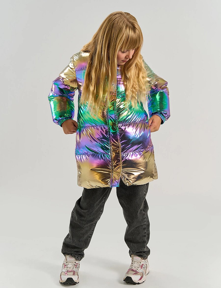 The New - TNUnicca Long Puffer Jacket - steppjacken - metallic multicolor - 3
