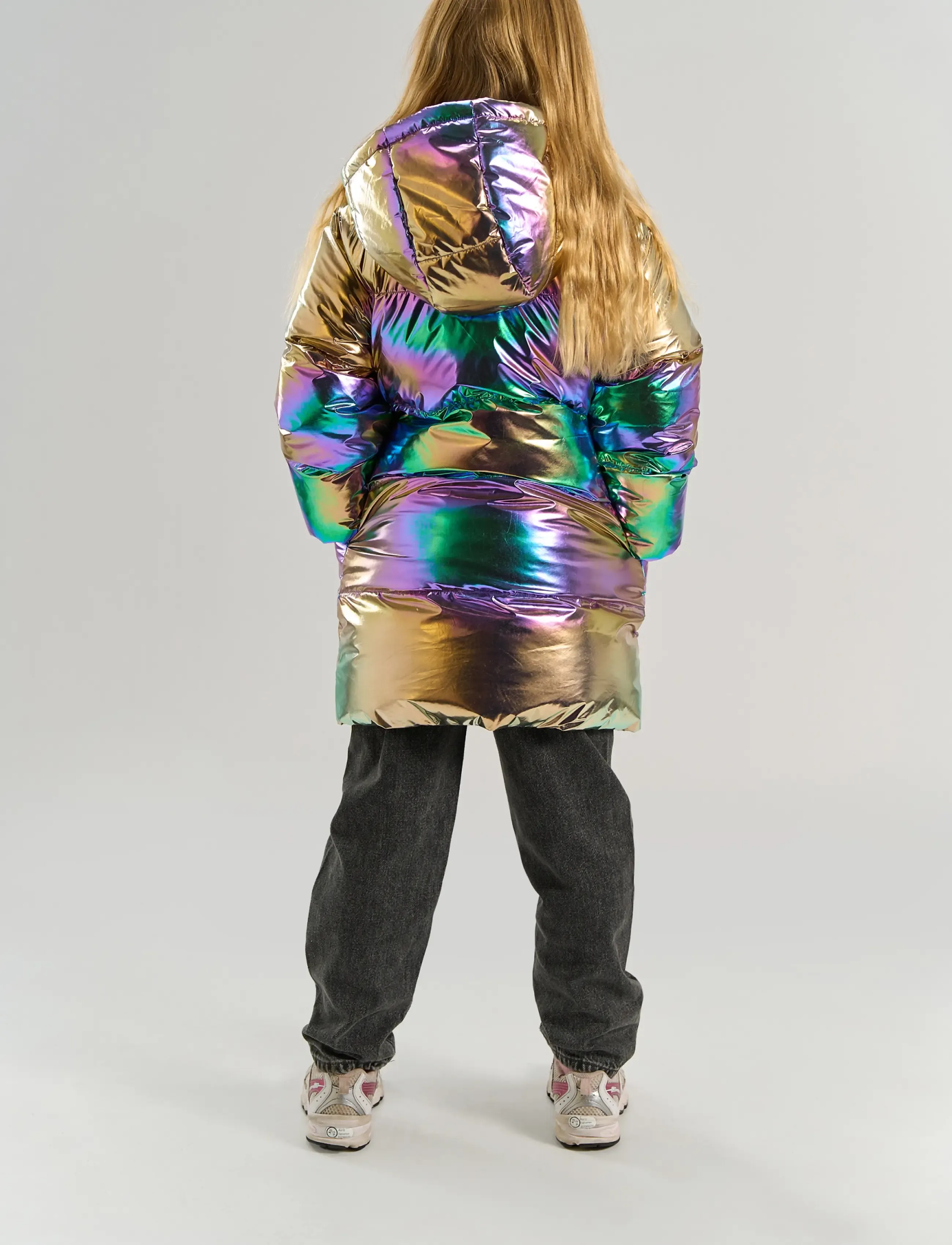 The New - TNUnicca Long Puffer Jacket - steppjacken - metallic multicolor - 4