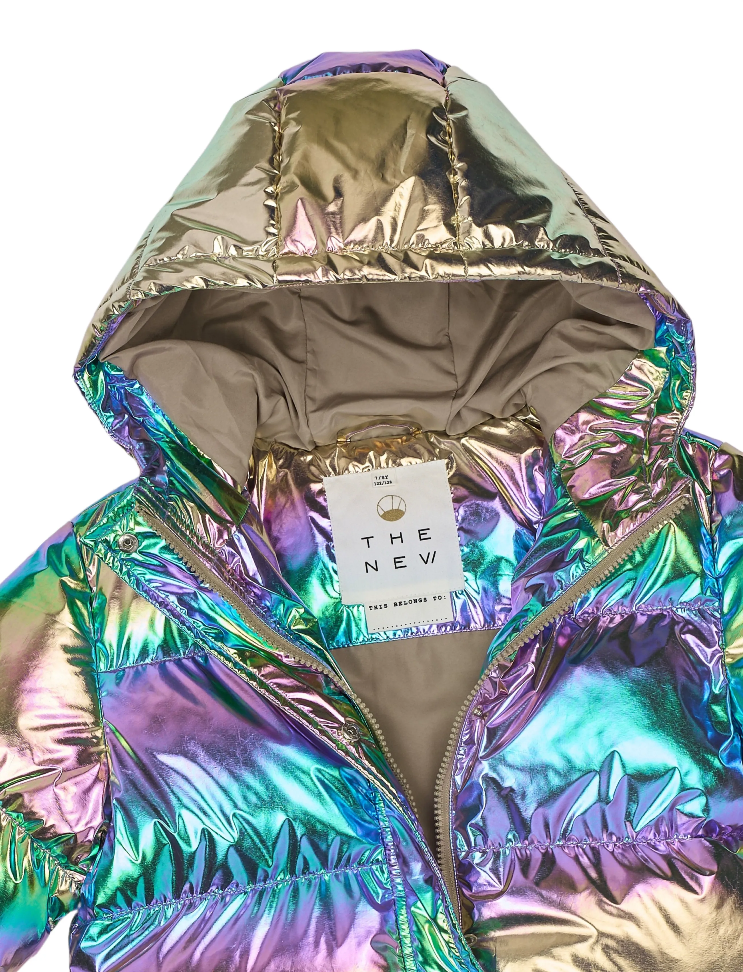 The New - TNUnicca Long Puffer Jacket - steppjacken - metallic multicolor - 5
