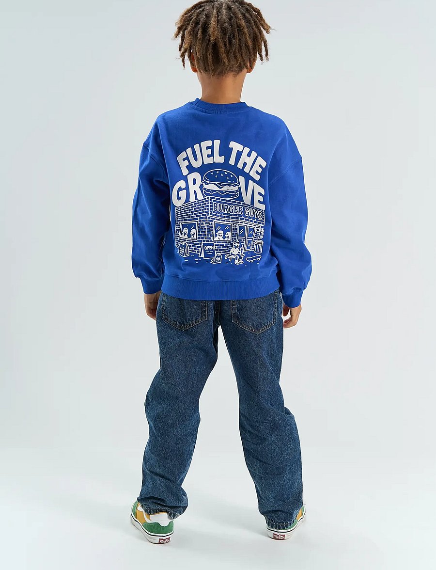 The New - TNYonas OS Sweatshirt - dressipluusid - mazarine blue - 3