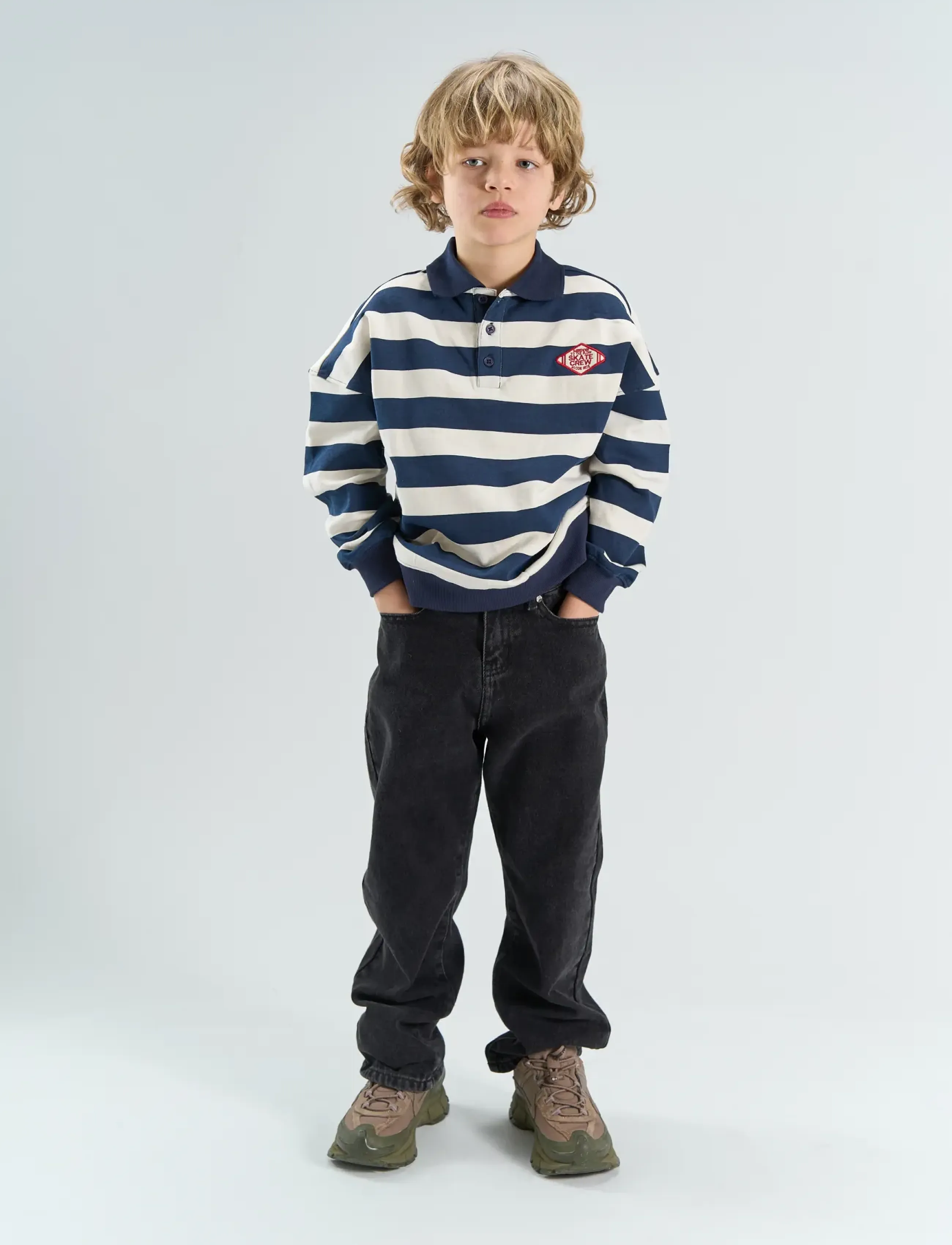 The New TNYidar OS Polo Sweatshirt - Dressipluusid ja kapuutsiga pusad - NAVY BLAZER STRIPED / navy