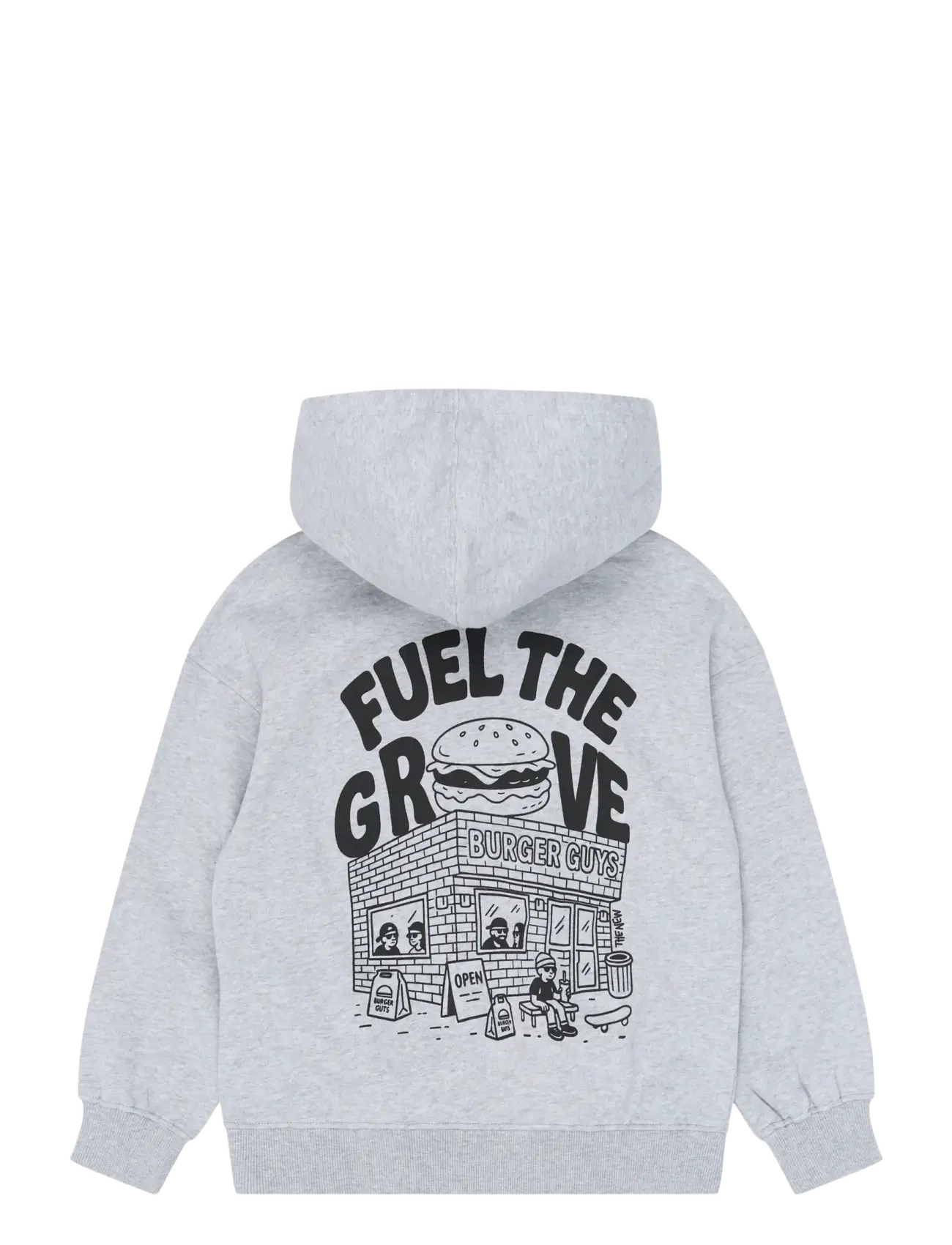 The New - TNYon OS Melange Hoodie - dressipluusid - light grey melange - 2