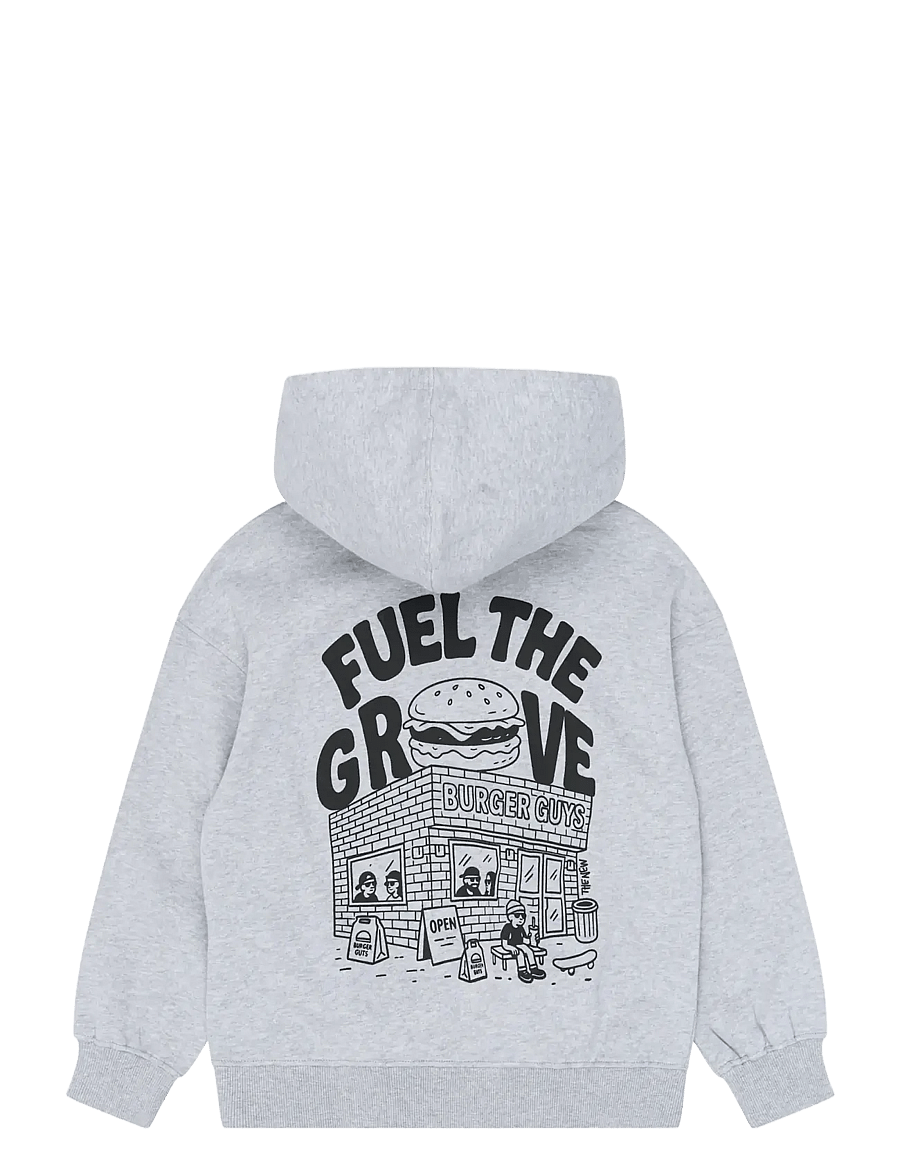 The New - TNYon OS Melange Hoodie - dressipluusid - light grey melange - 2