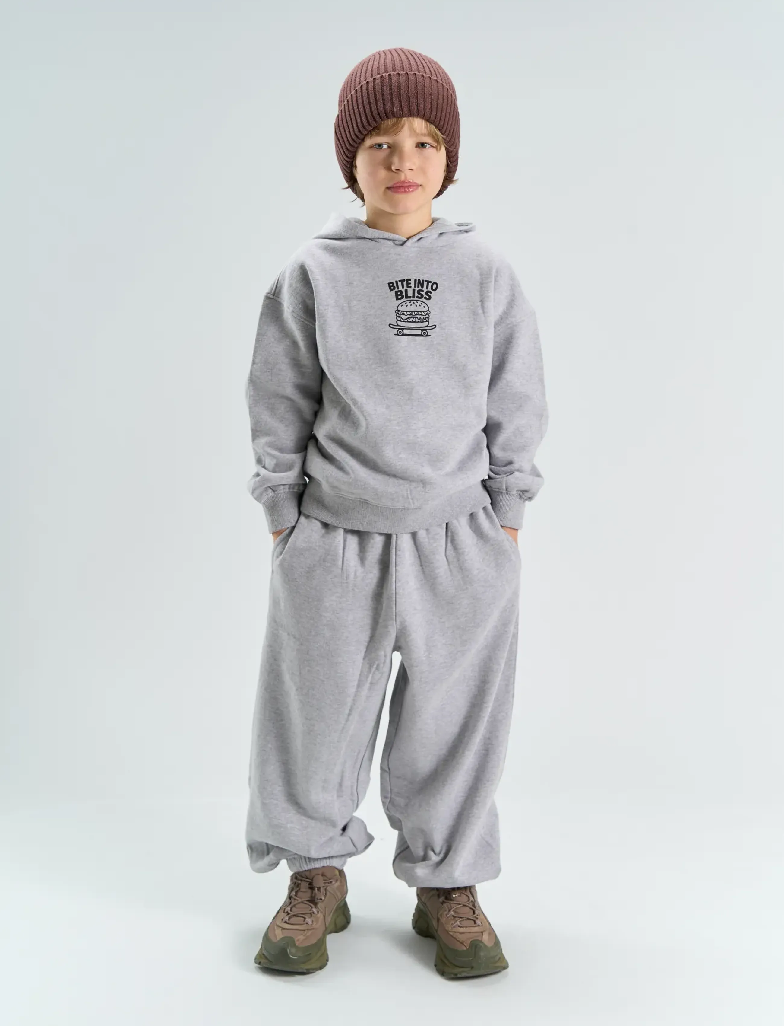 The New TNYon OS Melange Hoodie - Dressipluusid ja kapuutsiga pusad - LIGHT GREY MELANGE / grey