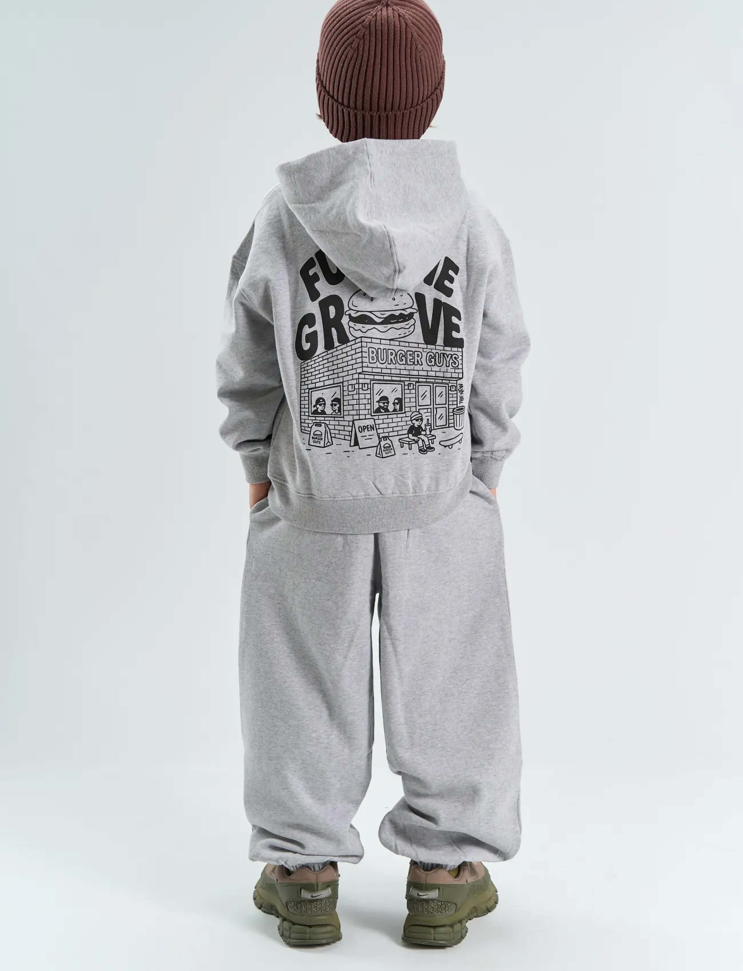 The New - TNYon OS Melange Hoodie - dressipluusid - light grey melange - 3