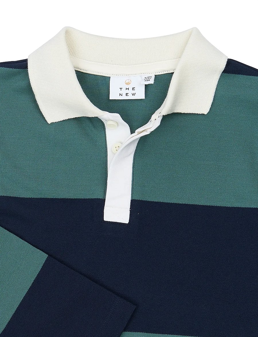 The New - TNYaron L_S Pique Polo - langärmelig poloshirt - navy blazer striped - 4