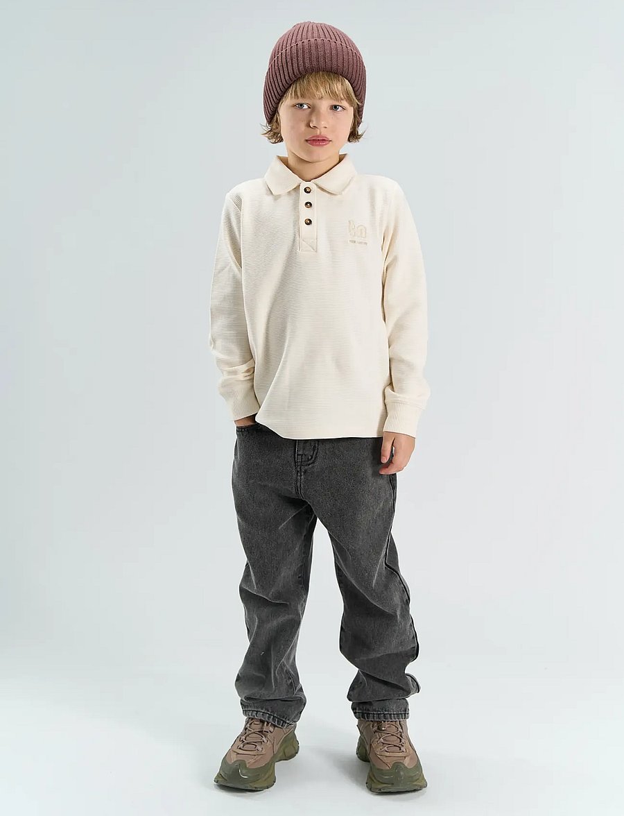 The New - TNYanko L_S Structured Polo - pikkade varrukatega polod - gardenia - 0