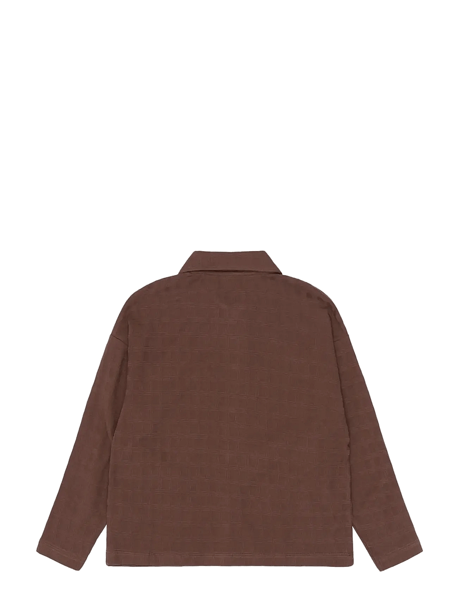 The New - TNYoel OS L_S Structured Shirt - dressipluusid - chestnut - 2
