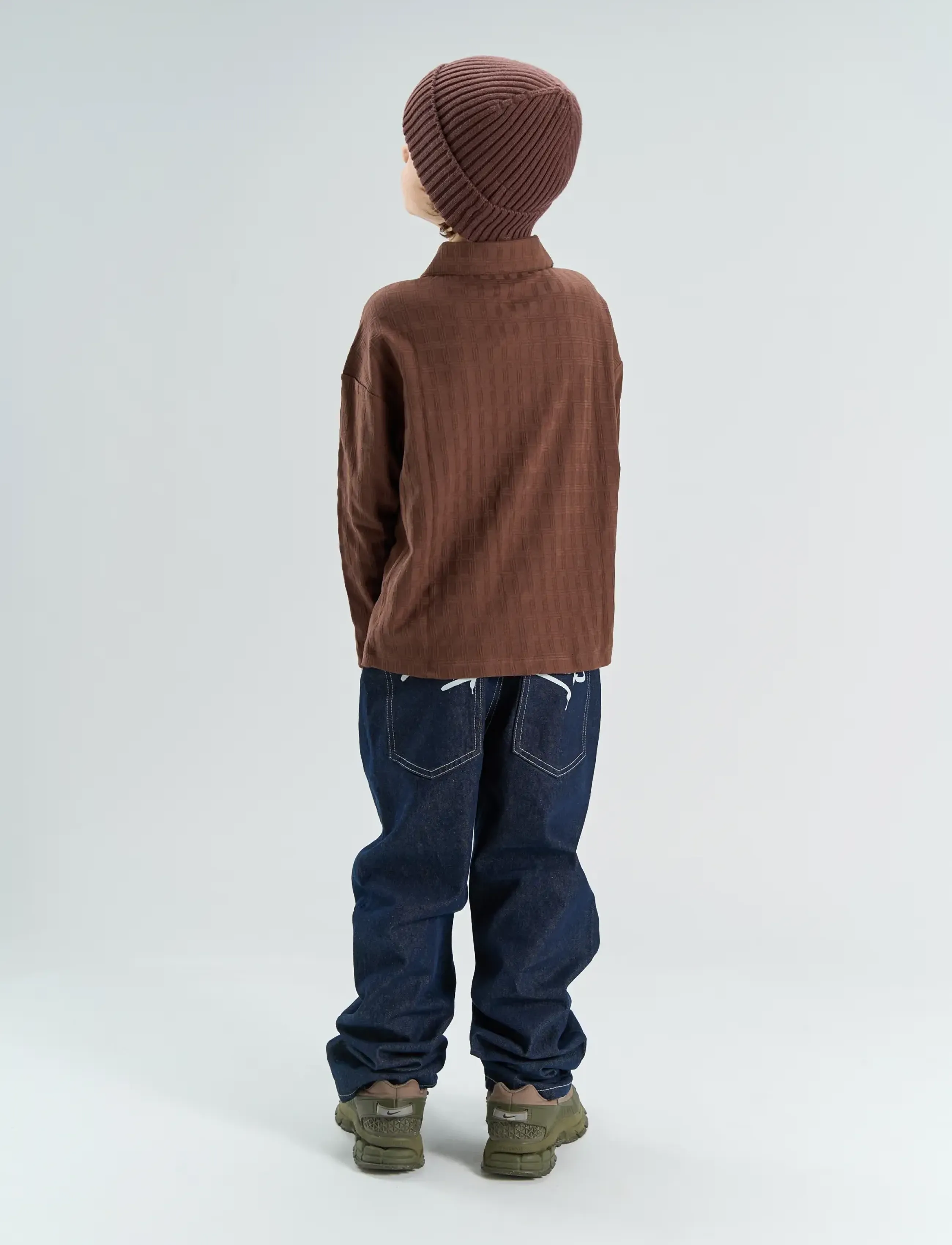 The New - TNYoel OS L_S Structured Shirt - dressipluusid - chestnut - 4
