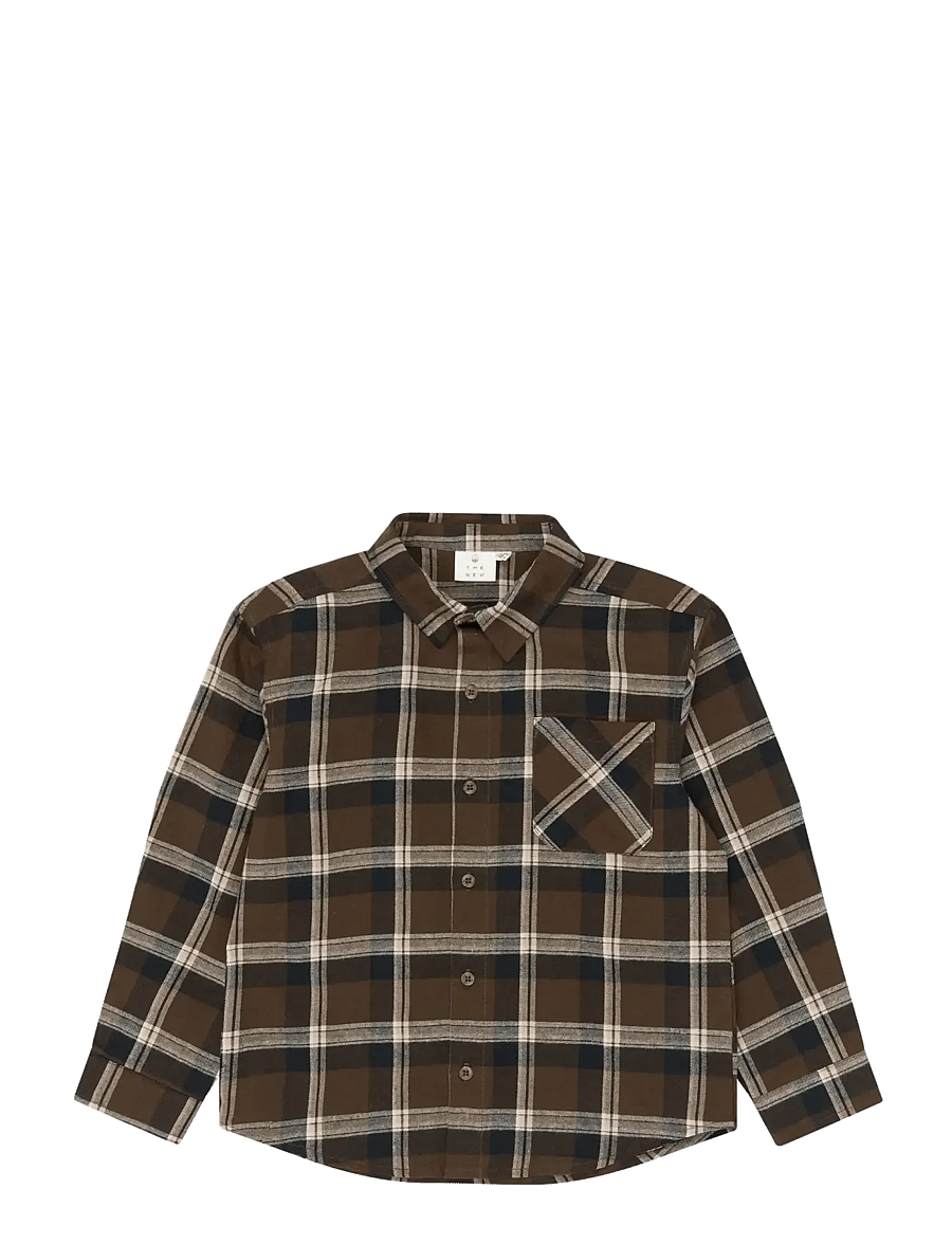 The New - TNYakim OS L_S Flannel Shirt - navy blazer check - 1