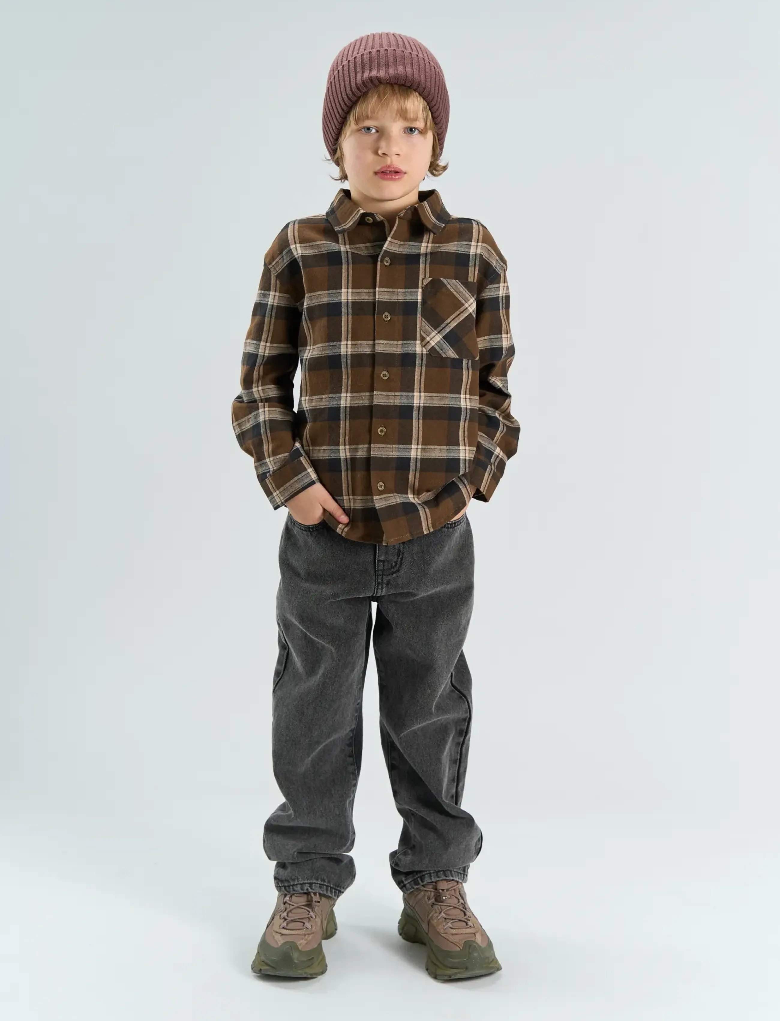 The New - TNYakim OS L_S Flannel Shirt - navy blazer check - 0