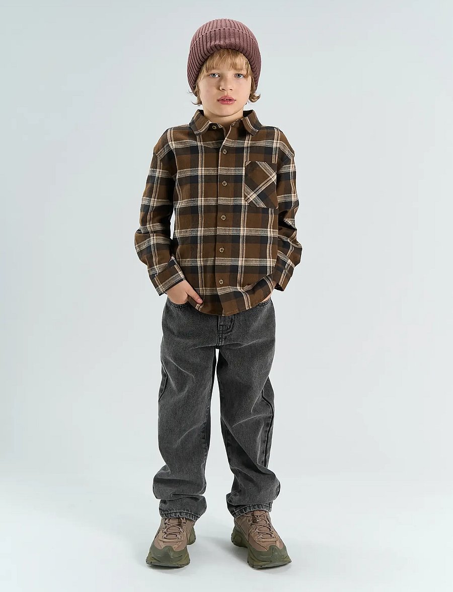 The New - TNYakim OS L_S Flannel Shirt - navy blazer check - 0