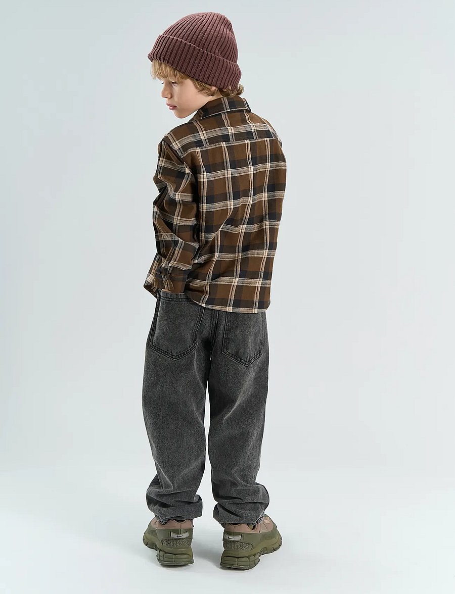 The New - TNYakim OS L_S Flannel Shirt - navy blazer check - 3
