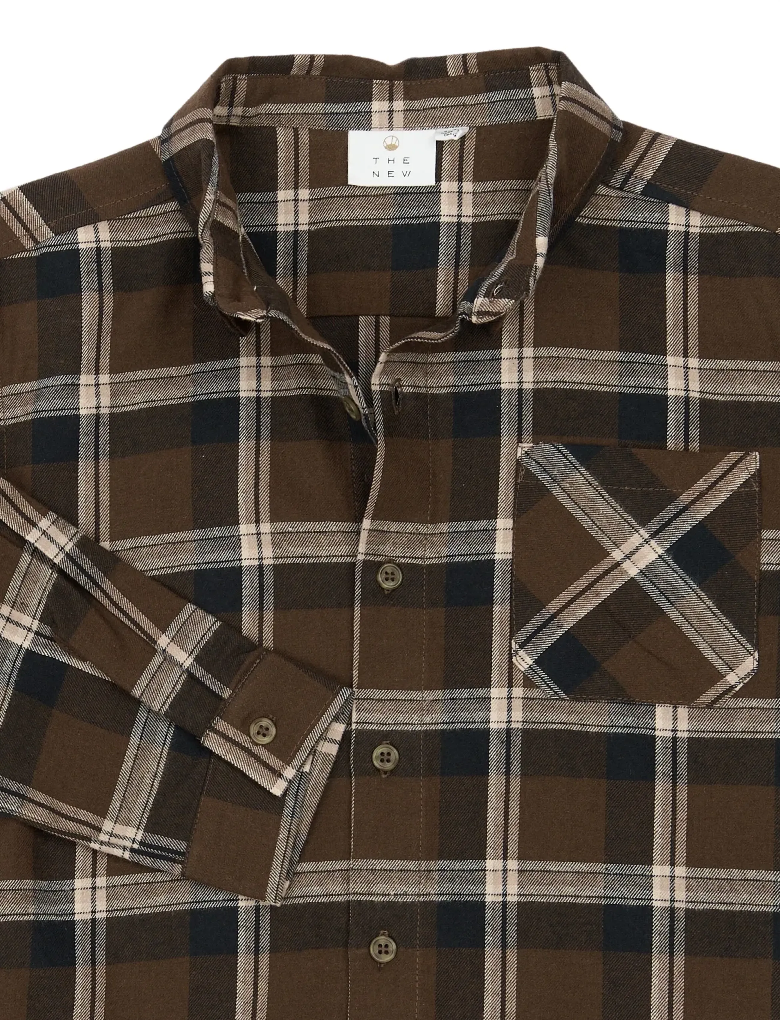 The New - TNYakim OS L_S Flannel Shirt - navy blazer check - 4