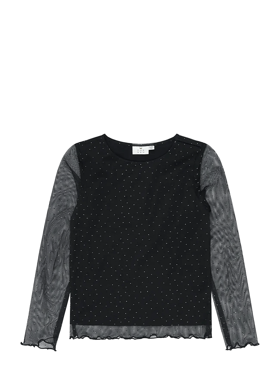 The New - TNYancy L_S Mesh Top - langärmelig - black beauty - 1