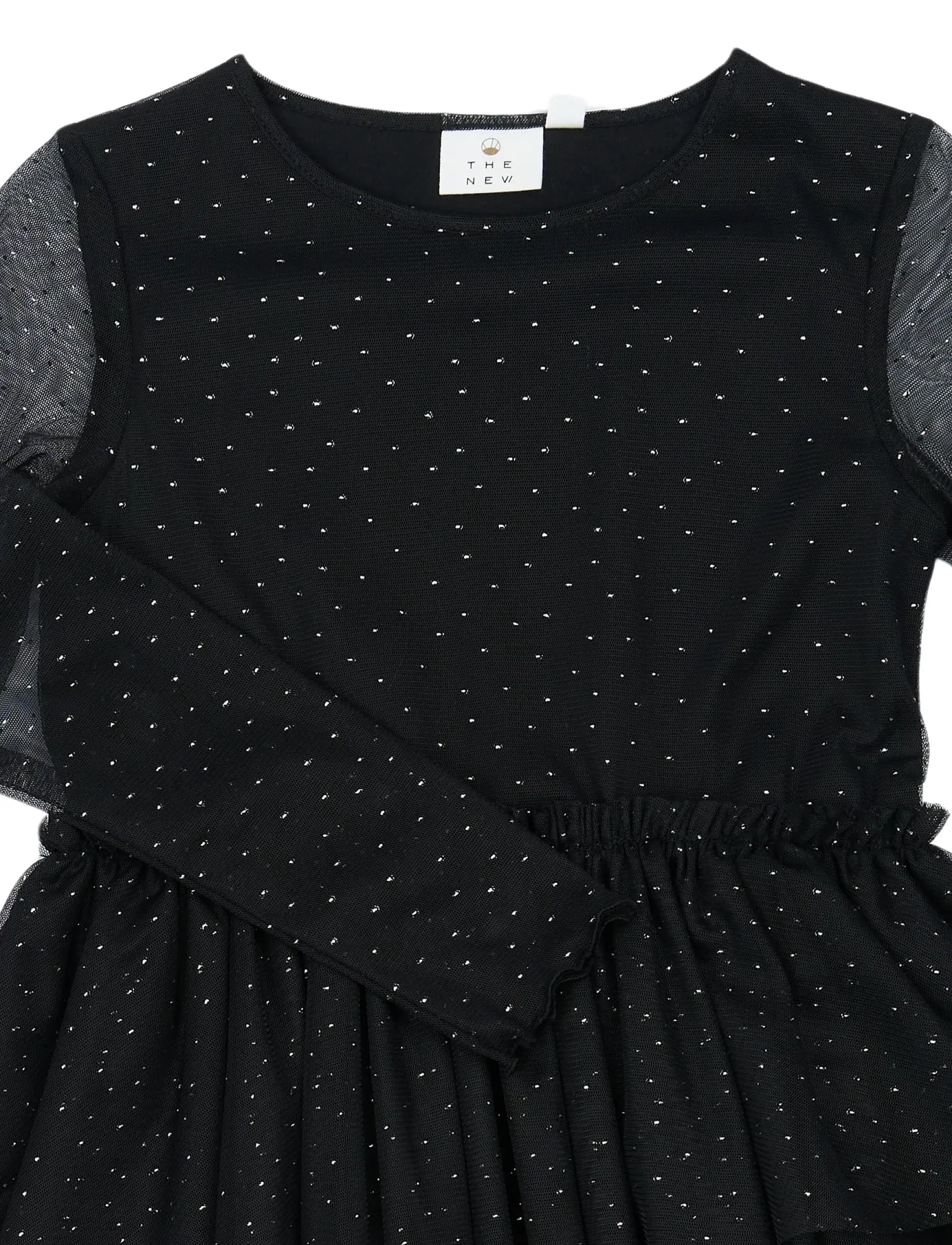 The New - TNYancy L_S Mesh Dress - partykleider - black beauty - 4