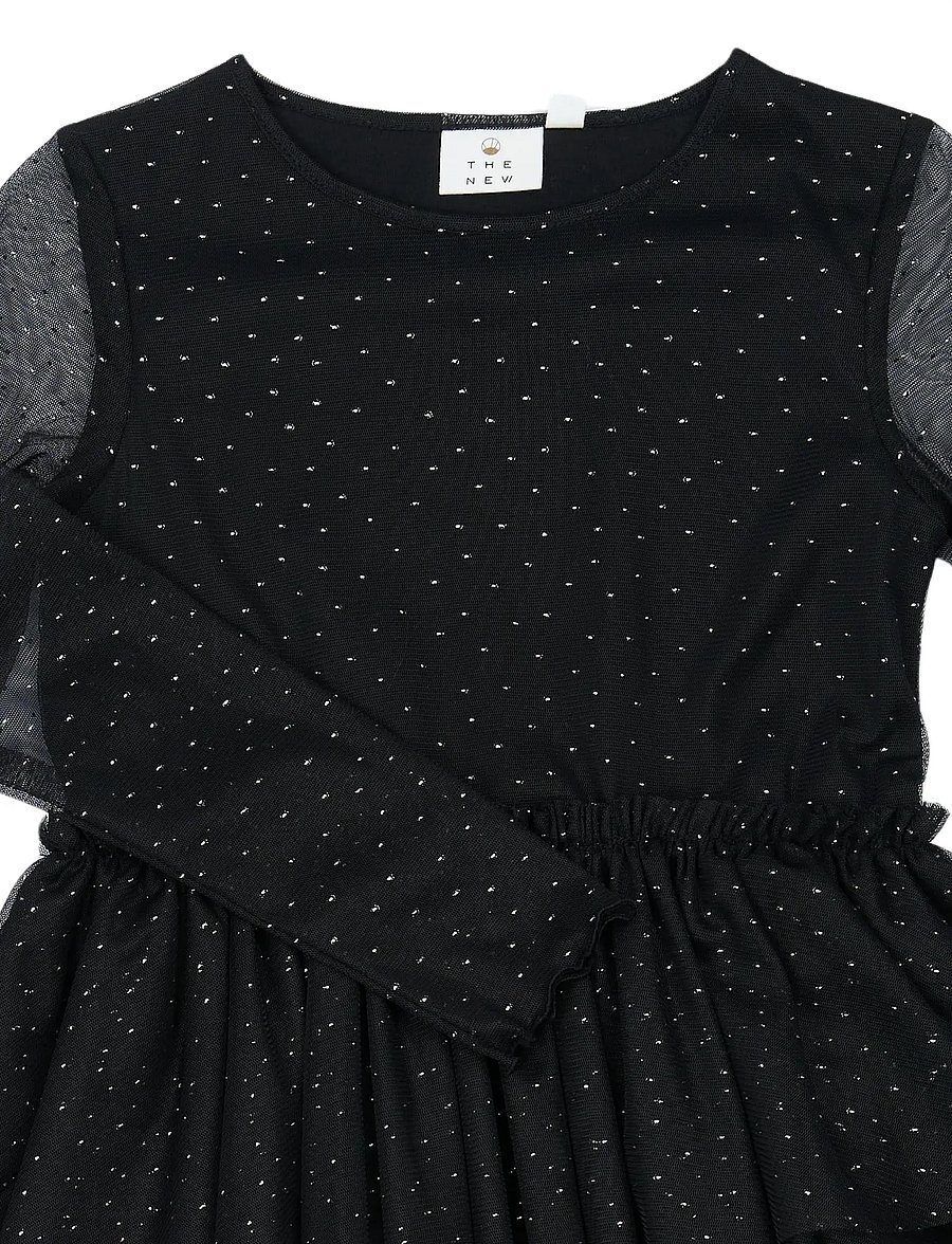 The New - TNYancy L_S Mesh Dress - partykleider - black beauty - 4