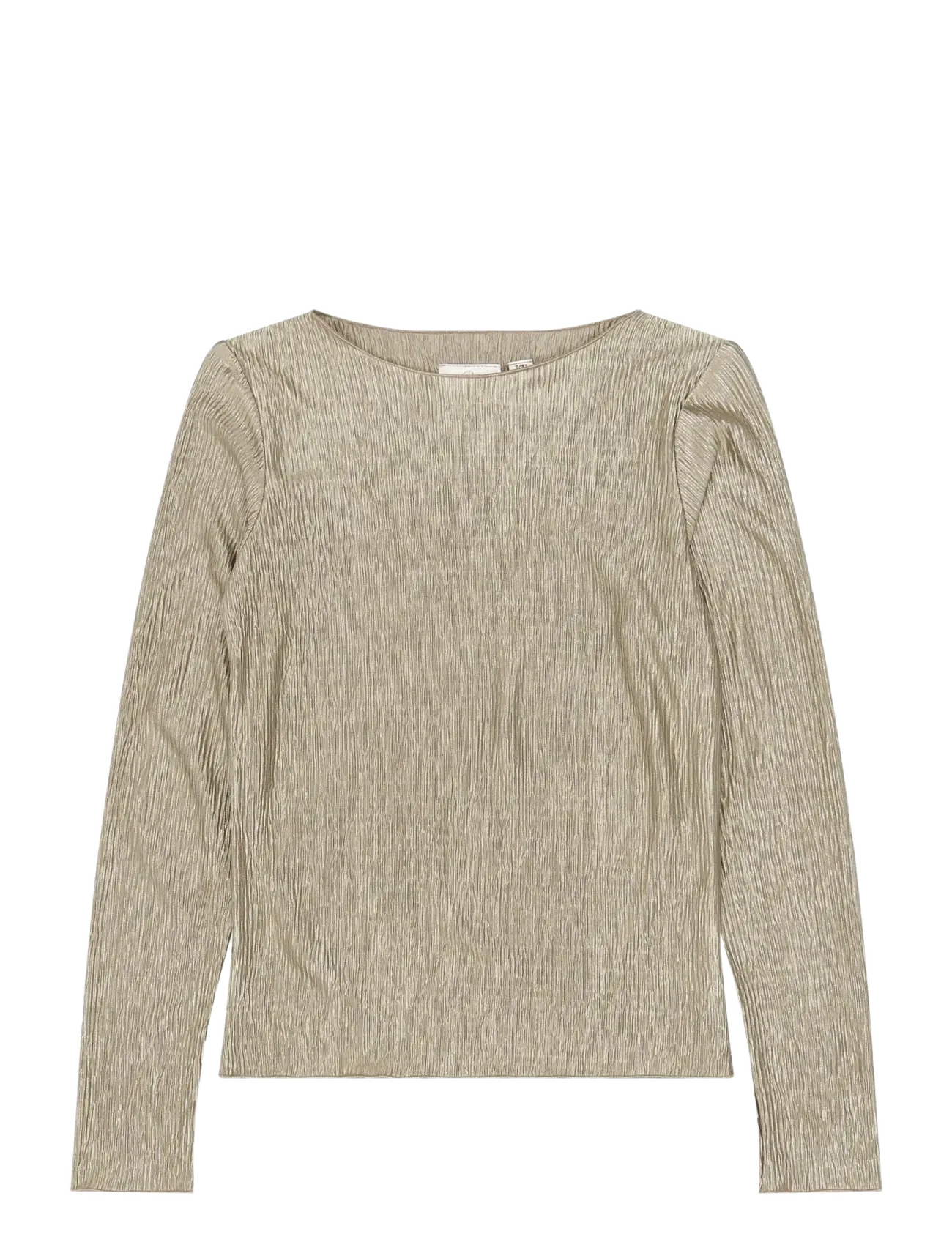The New TNYeva L_S Glitter Top - Oberteile & T-Shirts - TAUPE GRAY TN / beige