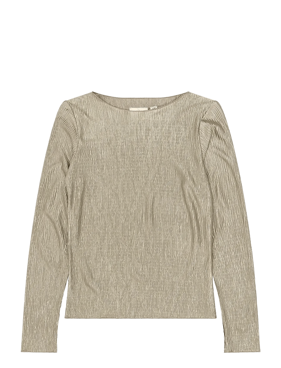 The New - TNYeva L_S Glitter Top - langärmelig - taupe gray tn - 0