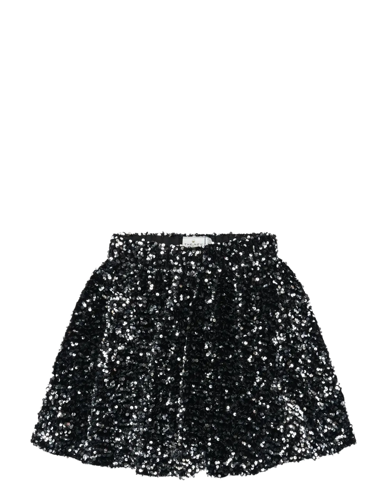 The New - TNYarlin Sequin Skirt - korta kjolar - black beauty - 1