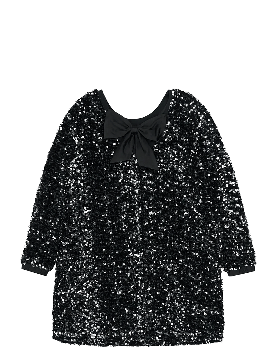 The New - TNYarlin L_S Sequin Dress - partykleider - black beauty - 1
