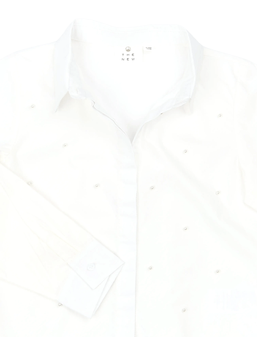 The New - TNYulianna L_S Shirt - krekli ar garām piedurknēm - bright white - 4
