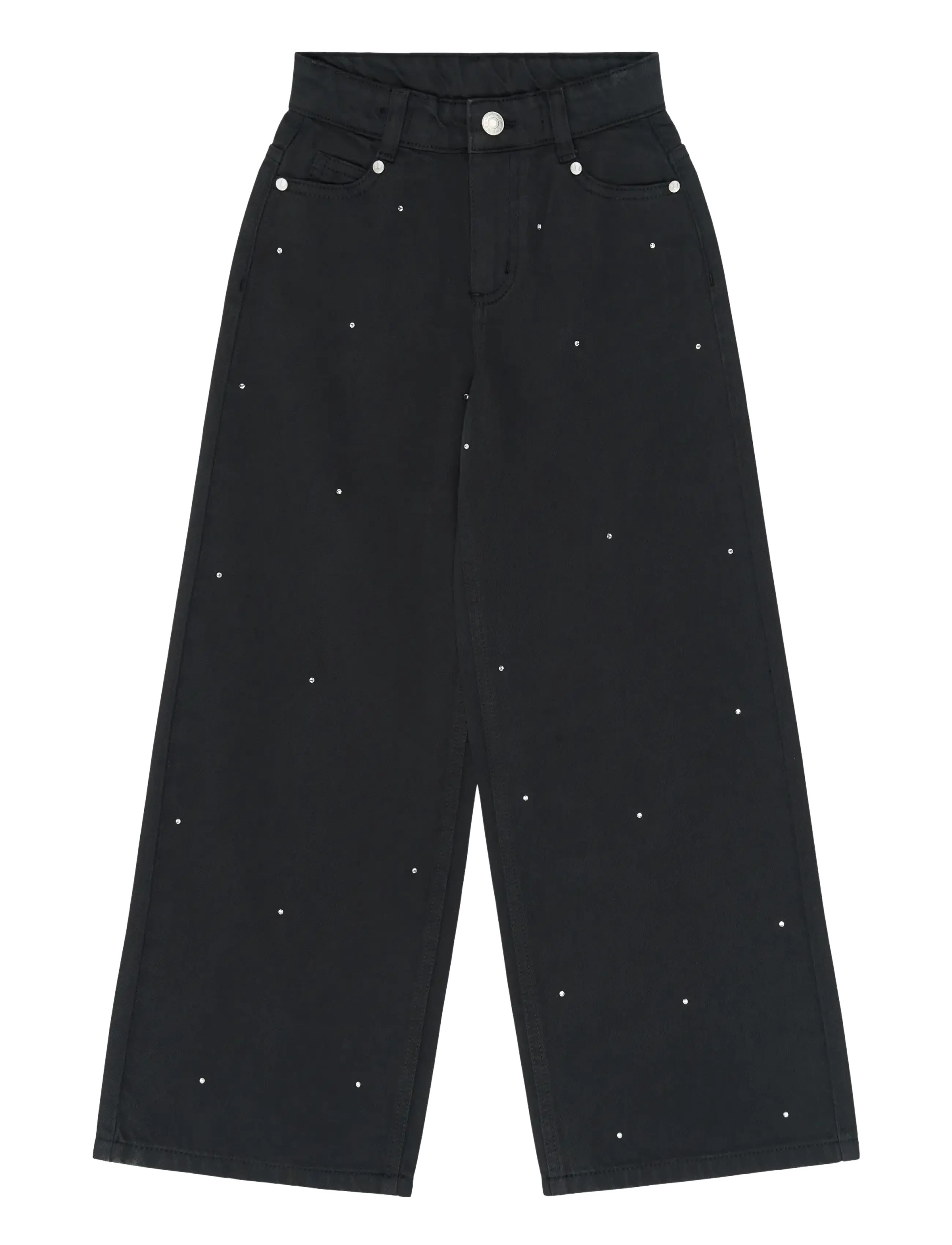 The New TNYindi Wide Fit Jeans - Loose jeans - BLACK DENIM / black