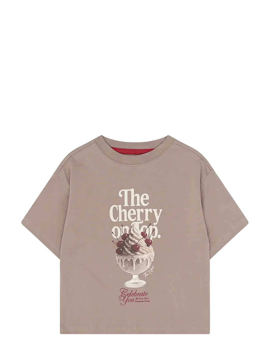 The New - TNYoletta OS S_S Tee - kurzärmelige - taupe gray tn - 1