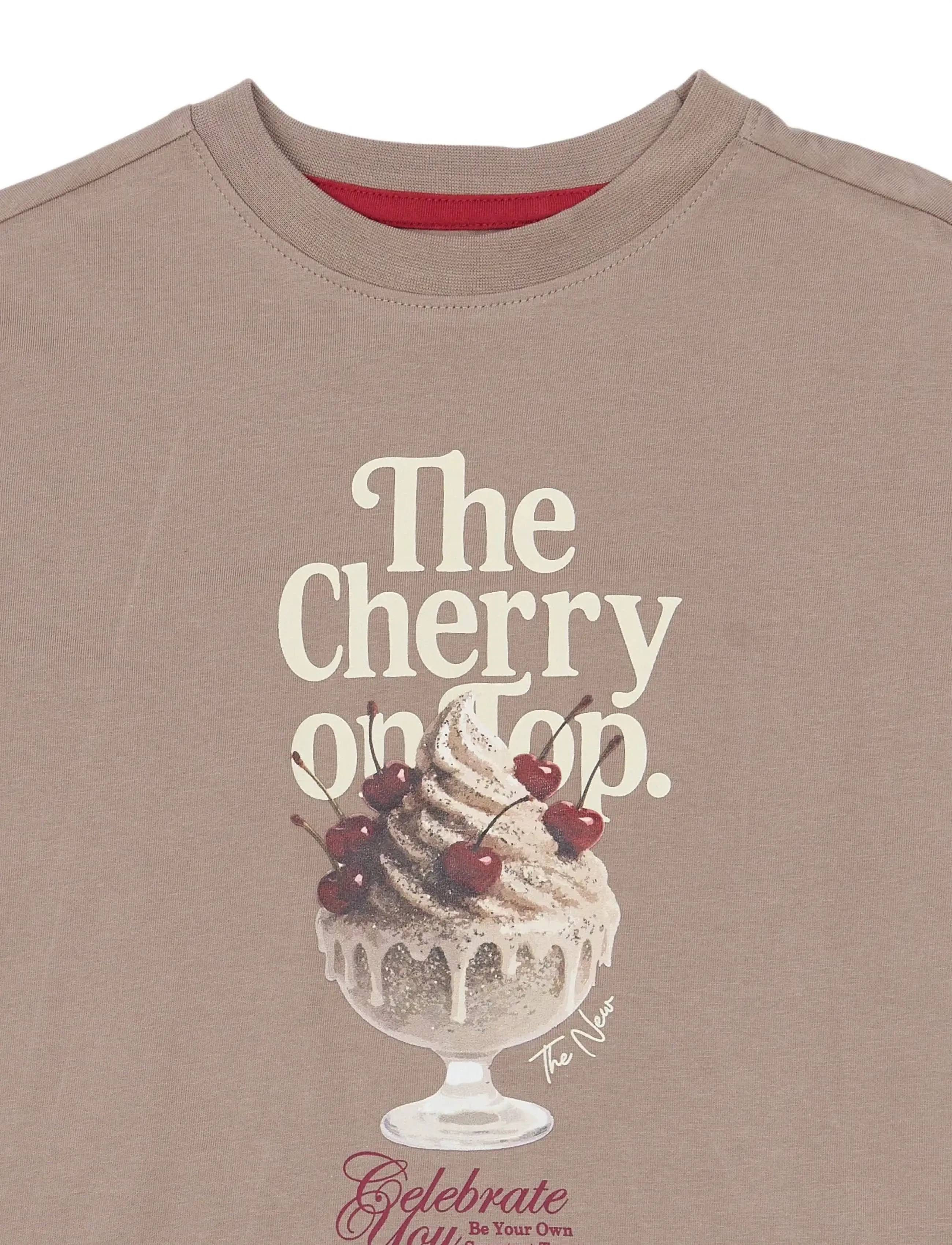 The New - TNYoletta OS S_S Tee - kurzärmelige - taupe gray tn - 4