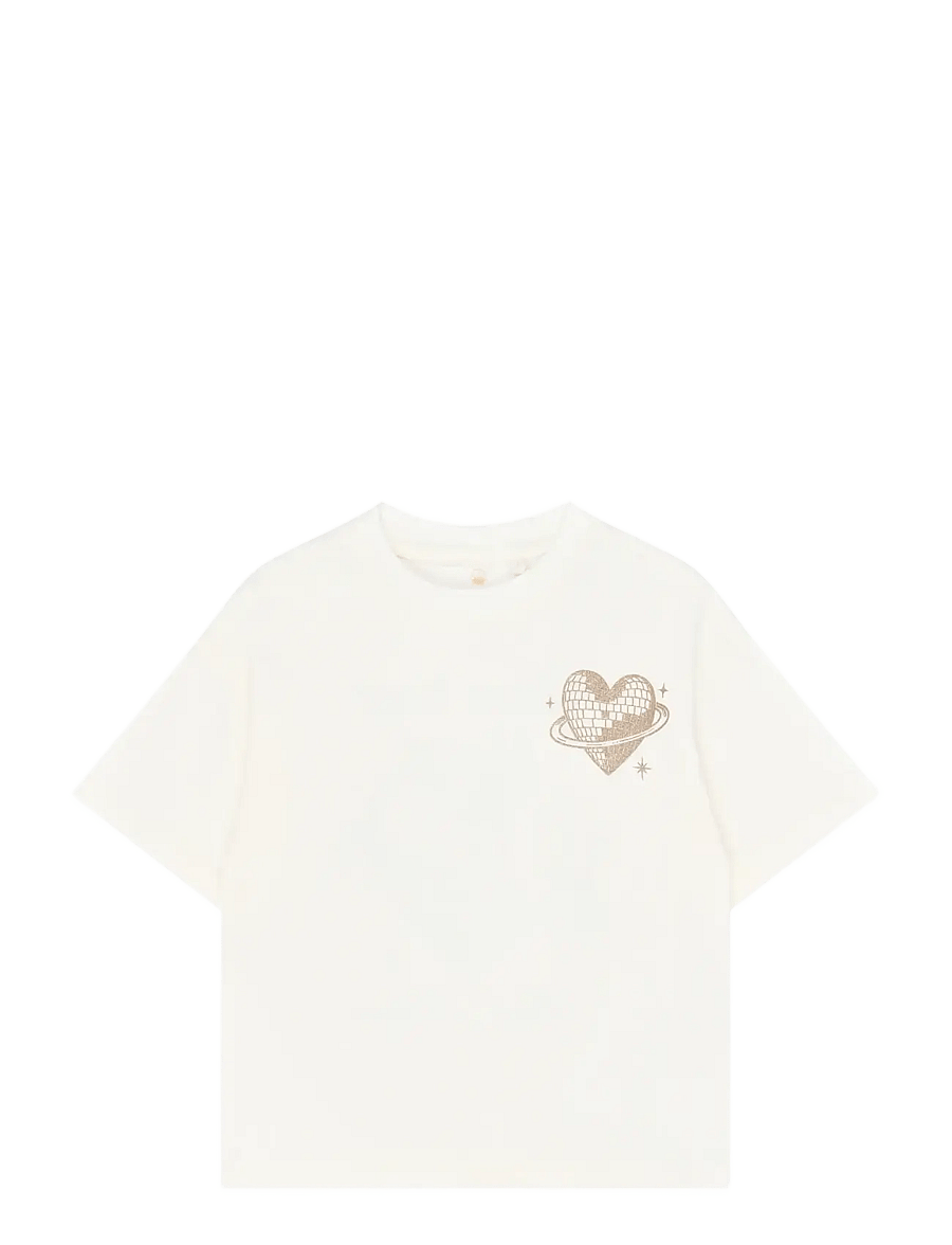 The New - TNYabella OS S_S Tee - kurzärmelige - gardenia - 1