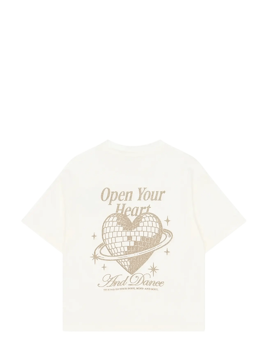 The New - TNYabella OS S_S Tee - kurzärmelige - gardenia - 2