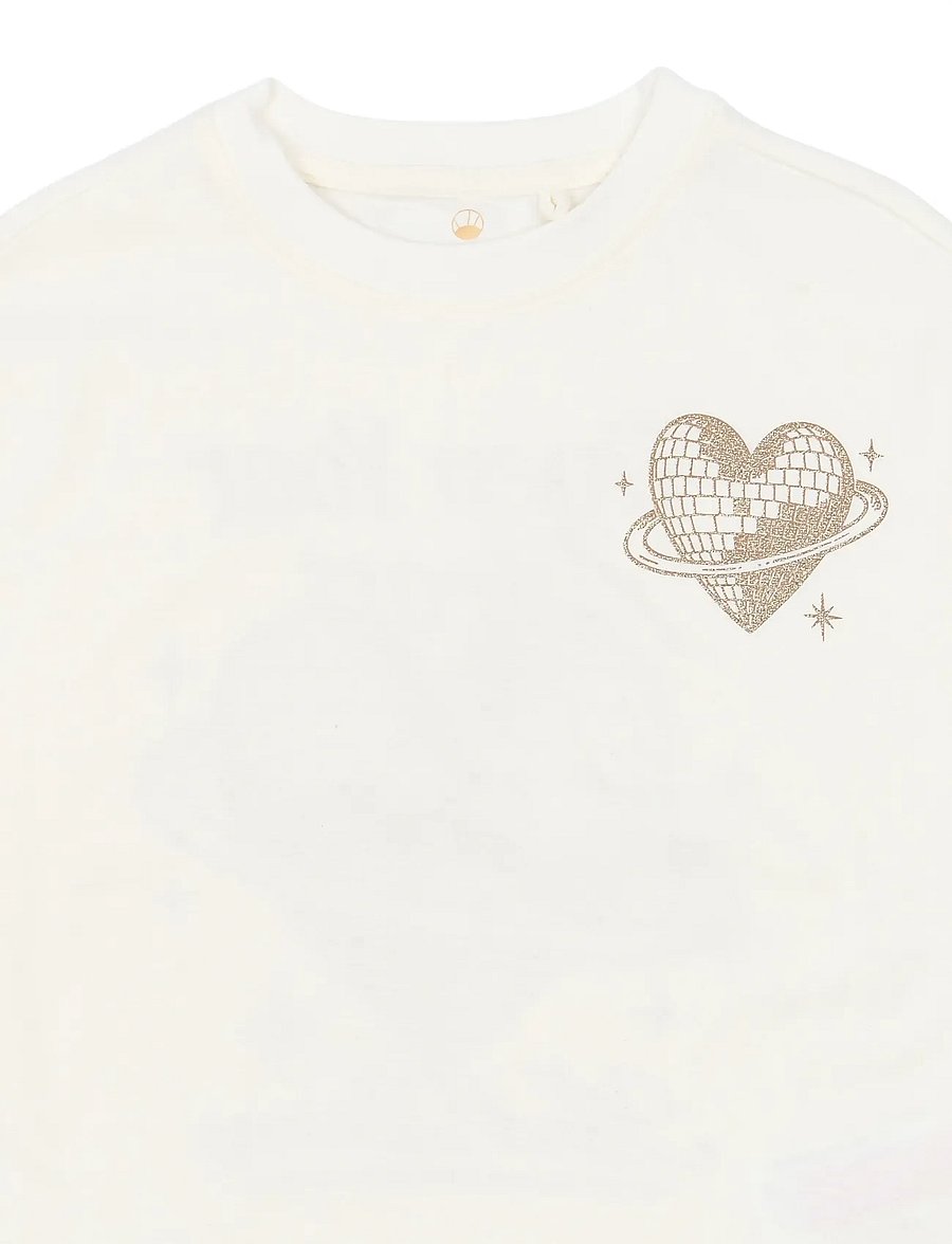 The New - TNYabella OS S_S Tee - kurzärmelige - gardenia - 4