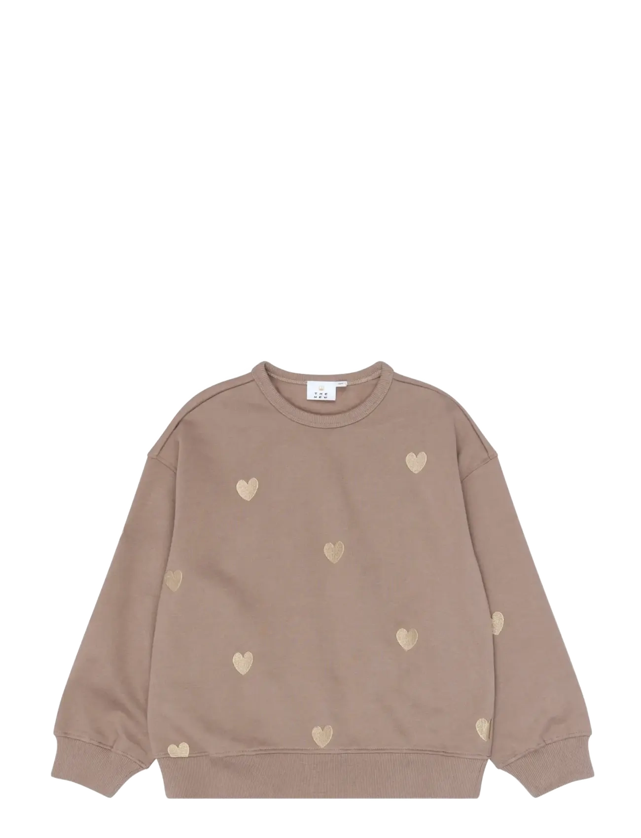 The New - TNYolaine OS Sweatshirt - dressipluusid - taupe gray emb tn - 1