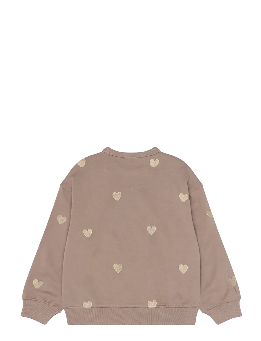 The New - TNYolaine OS Sweatshirt - dressipluusid - taupe gray emb tn - 2