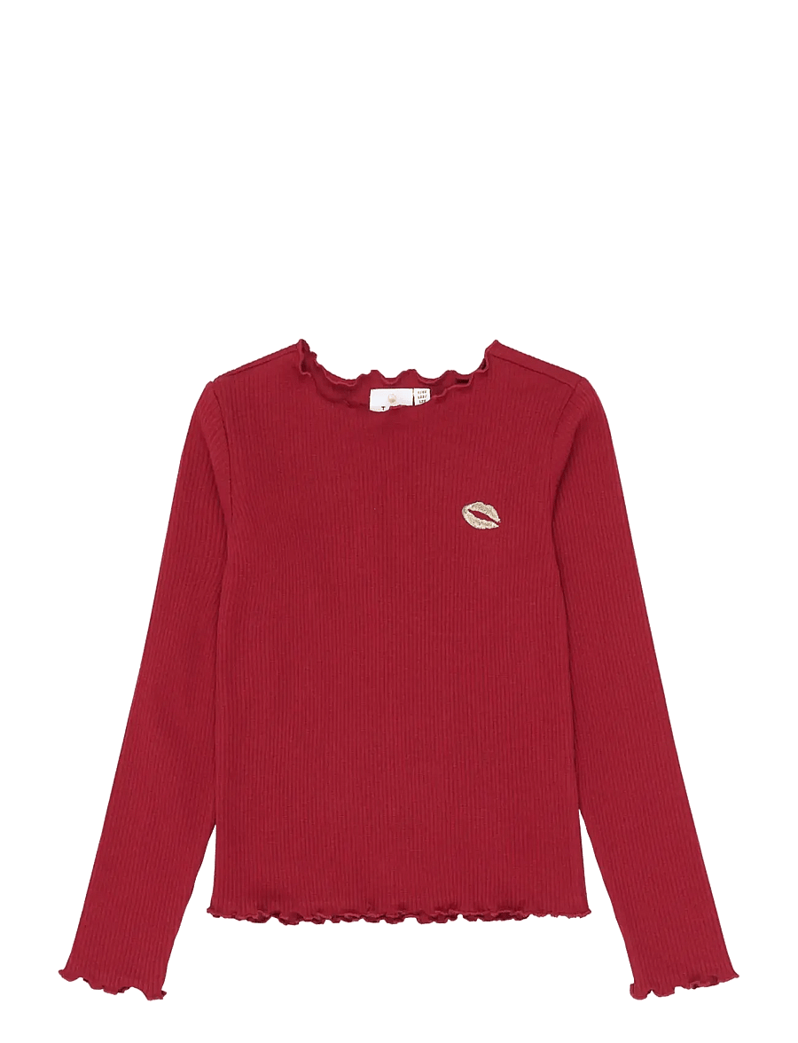 The New - TNYanna L_S Rib Tee - langärmelig - rio red tn - 0