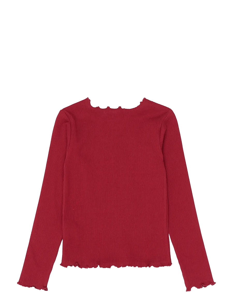 The New - TNYanna L_S Rib Tee - langärmelig - rio red tn - 1