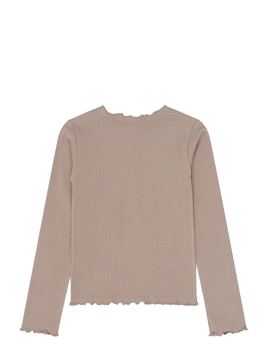 The New - TNYanna L_S Rib Tee - langärmelig - taupe gray tn - 2
