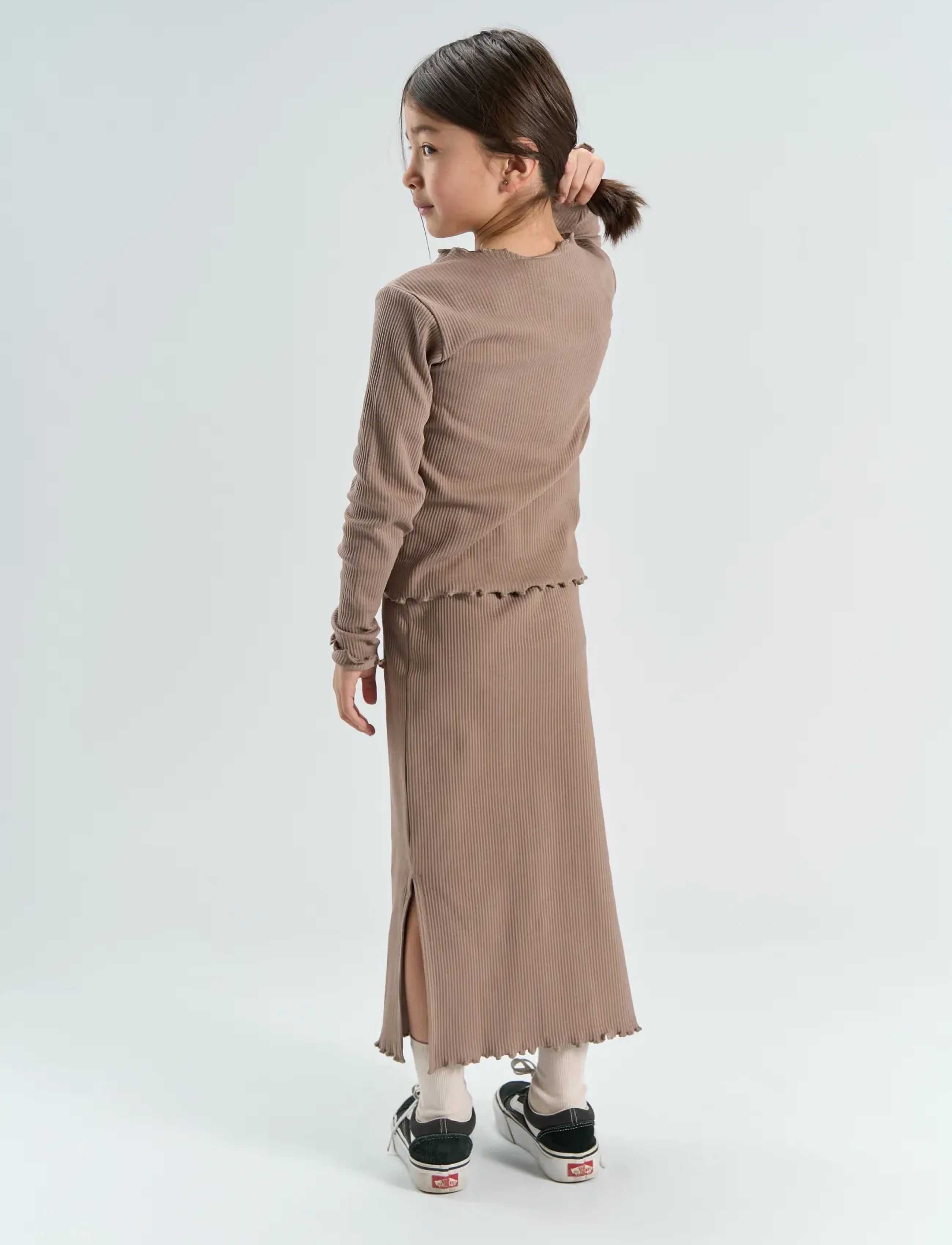 The New - TNYanna L_S Rib Tee - langärmelig - taupe gray tn - 3