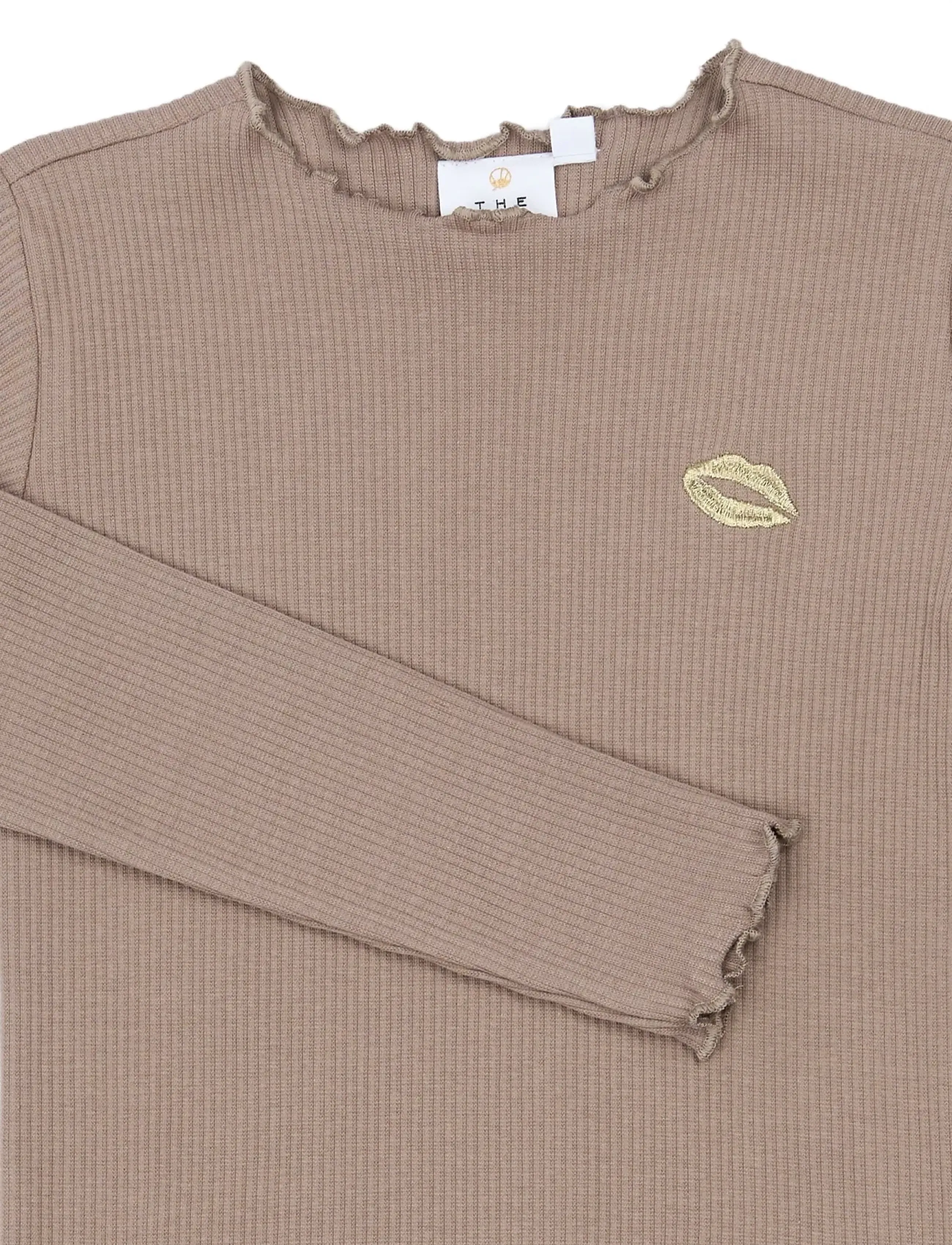 The New - TNYanna L_S Rib Tee - langärmelig - taupe gray tn - 4
