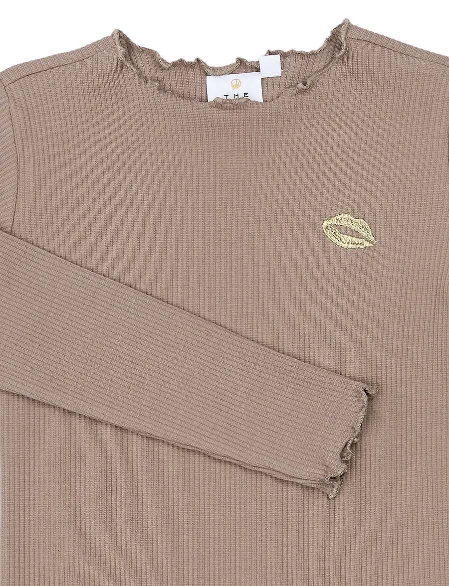 The New - TNYanna L_S Rib Tee - langärmelig - taupe gray tn - 4