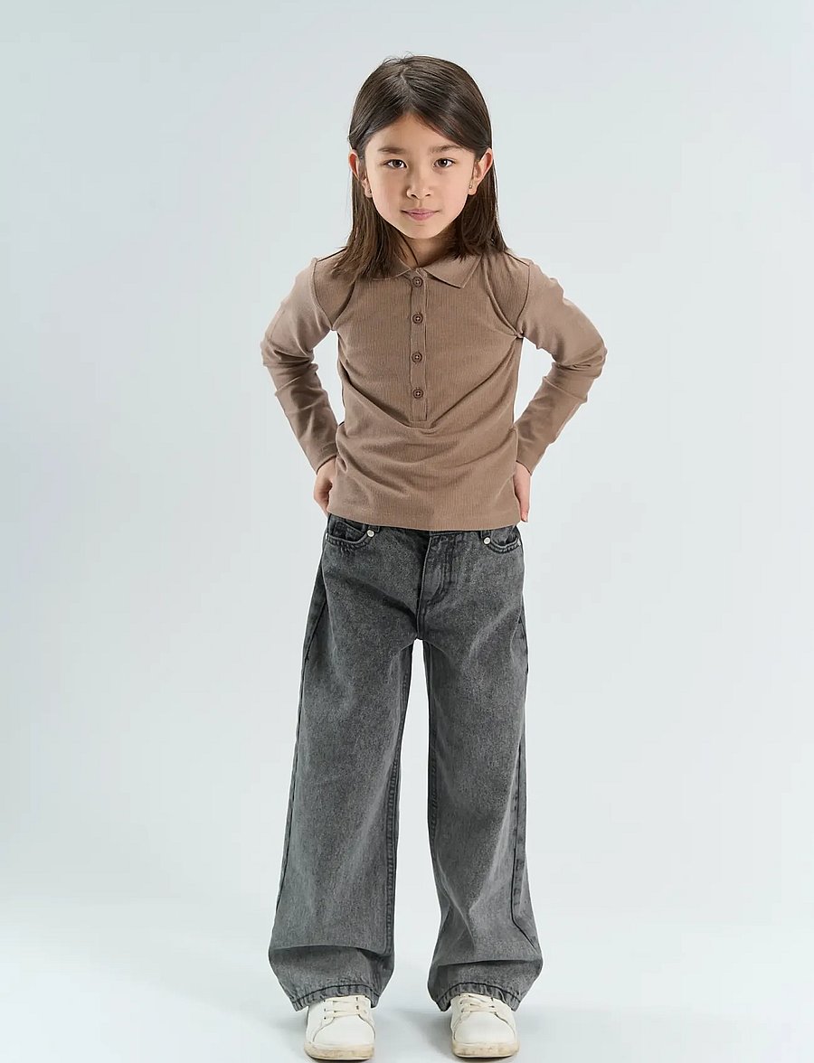 The New - TNYuta L_S Rib Polo - langärmelig poloshirt - taupe gray tn - 0
