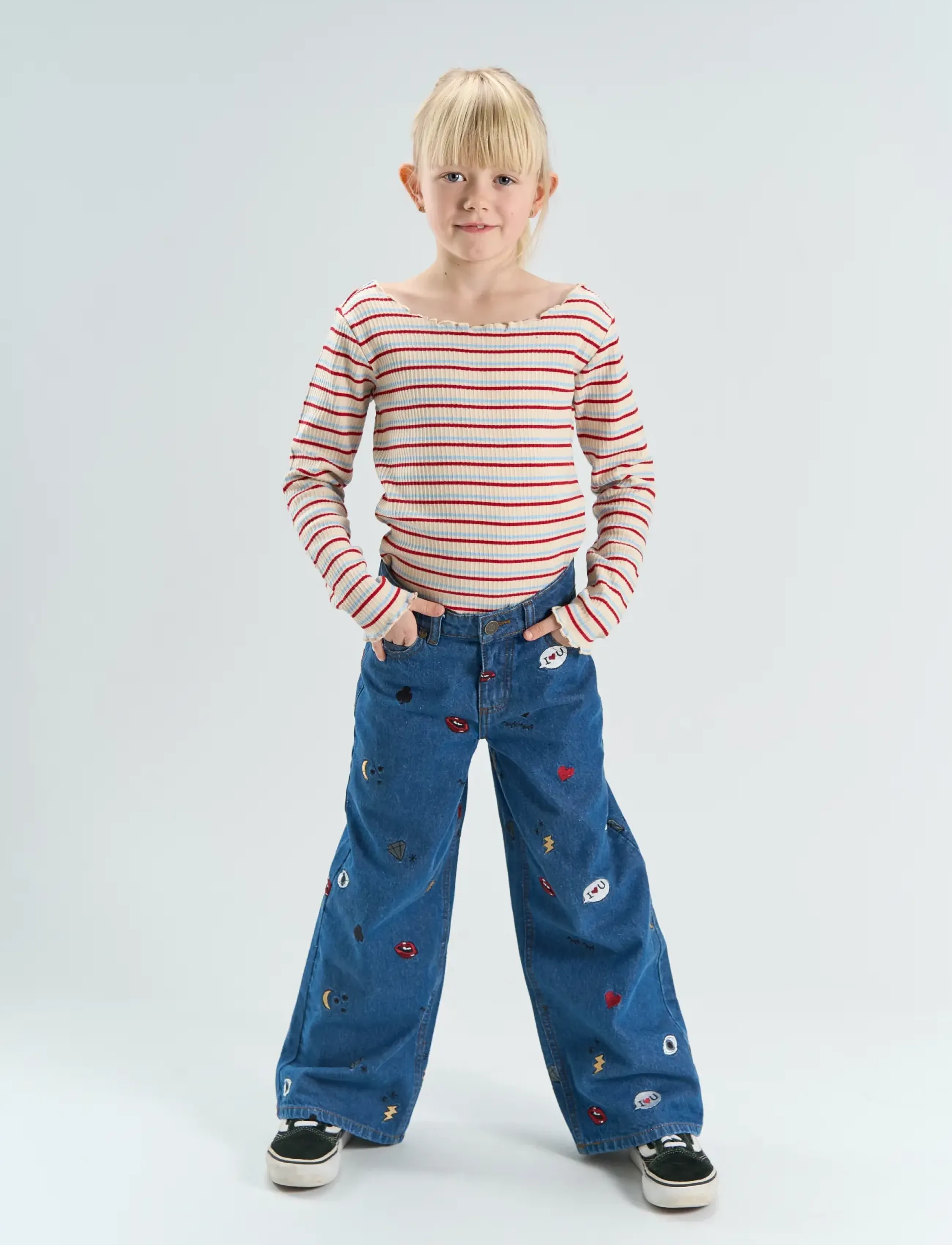 The New - TNYosie L_S Boatneck Rib Tee - långärmade bodies - multi colour - 0